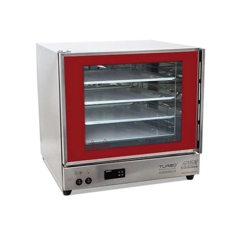 Forno Elétrico Turbo Profissional Digital FETP 4A Vermelho 220V-Titã