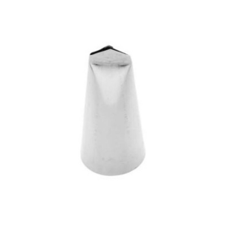 Bico p/ Confeitar Folha 5,6cmx2,8cmx1,7cm (Inox) -Caparroz