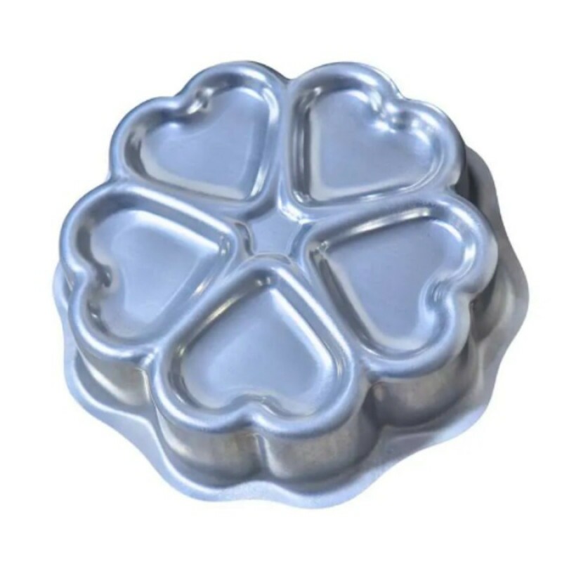Forma Ballerine 5 Corações  18cmx4,5cm (Alumi ) -Caparroz