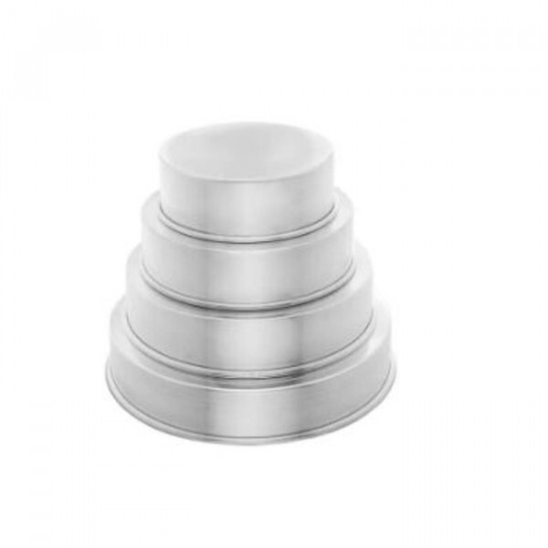 Conjuto de Formas Redonda 20,25,30,35 X 7cm 4pçs (Alum)- Caparroz
