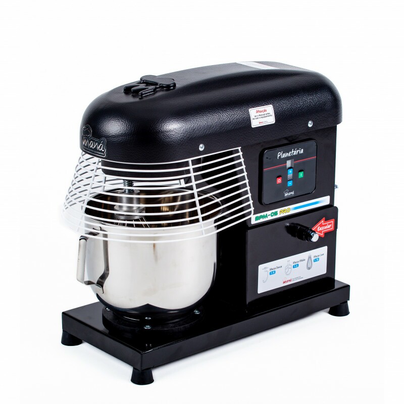 Batedeira Planetária 5 Litros Industrial Plus Preta Motor 1000W-Maná