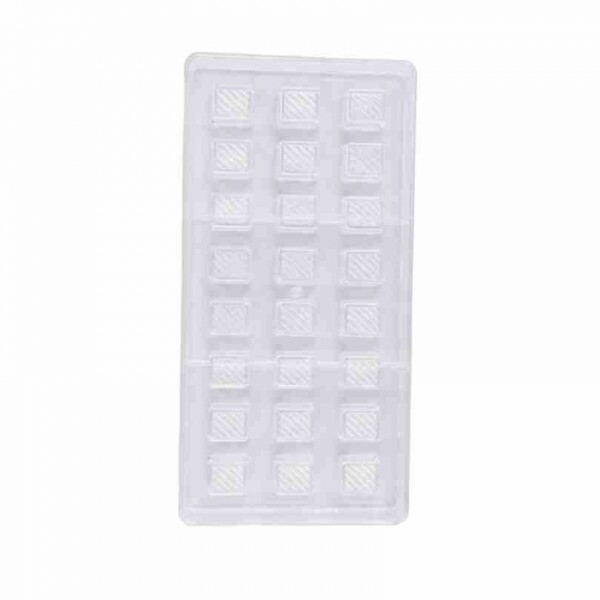 Forma De Chocolate Retangular Listrado - Prime Chef